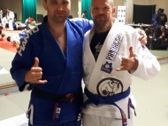 met Kari Gunnarson, BJJ Globetrotters Summercamp Leuven 2017